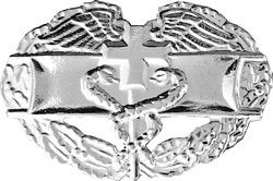 Combat Medic Badge 1 1/4" Pin - Mirror