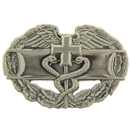 Combat Medic Badge 1 1/4" Pin - Oxidized