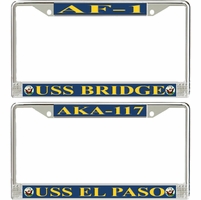 Combat Stores Ship License Plate Frames Thumbnail Illustration