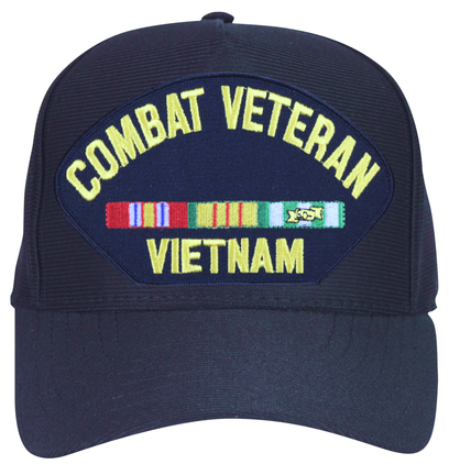 Combat Veteran Vietnam with Ribbons Ball Cap