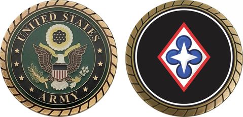 U.S. Army Combined Arms Support Command Patch Challenge Coin