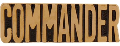 Commander Lapel Pin