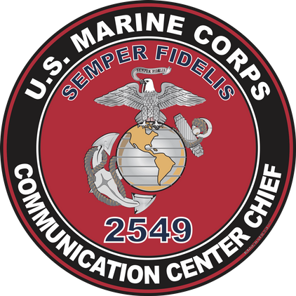 U.S.M.C. MOS 2549 Communication Center Chief Decal