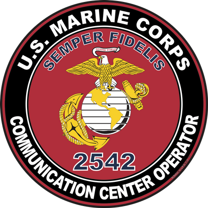 U.S.M.C. MOS 2542 Communication Center Operator Decal