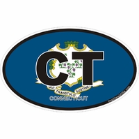 Connecticut Oval Decals Thumbnail Illustration