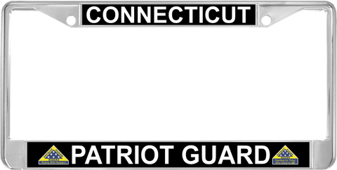 Connecticut Patriot Guard Automobile License Plate Frame