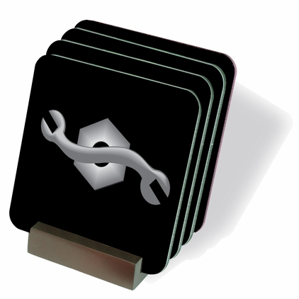 Construction Mechanic Coasters - Set of 4