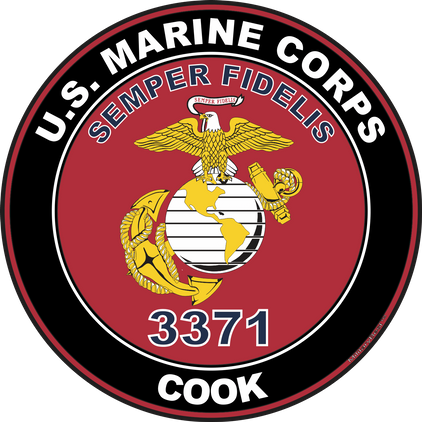 U.S.M.C. MOS 3371 Cook Decal