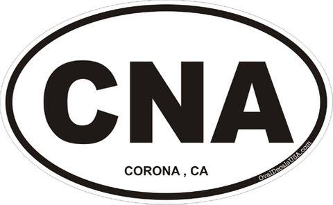 Corona California Oval Decal