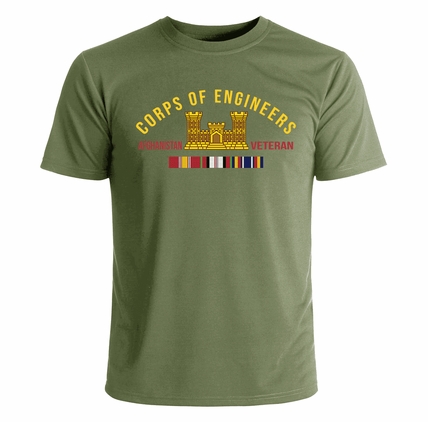 Corps Of Engineers Afghanistan Veteran T-Shirt