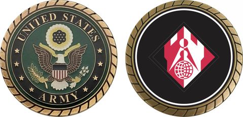 U.S. Army Corps of Engineers Command Patch Challenge Coin