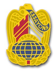 Corps of Engineers Command Unit Crest - left - Vinyl Transfer Decal