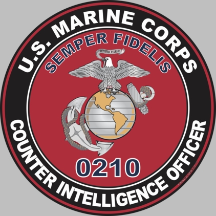 U.S.M.C. MOS 0210 Counter Intelligence Officer Decal