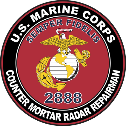 U.S.M.C. MOS 2888 Counter Mortar Radar Repairman Decal