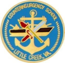 Counterinsurgency School Little Creek Va Lapel Pin