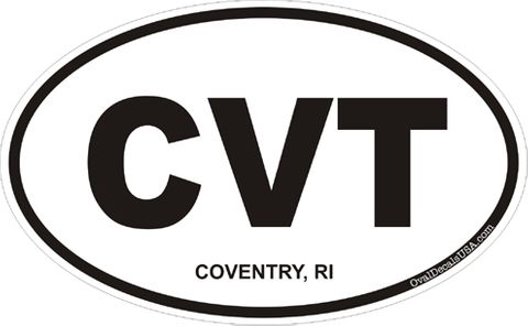 Coventry Rhode Island Oval Decal