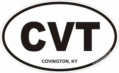 Covington Kentucky Oval Decal