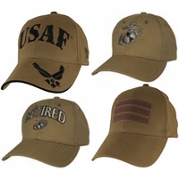 Coyote Brown Military Ball Caps Thumbnail Illustration