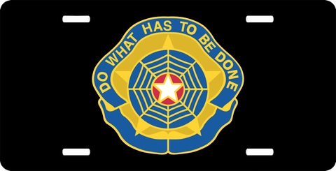 Criminal Investigation Command Unit Crest License Plate