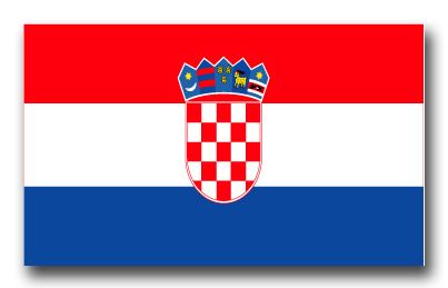 Croatia Flag Vinyl Transfer Decal