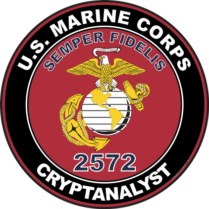 U.S.M.C. MOS 2572 Cryptanalyst Decal