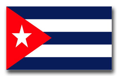 Cuba Flag Vinyl Transfer Decal