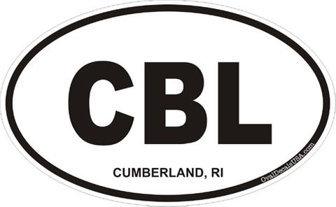 Cumberland Rhode Island Oval Decal