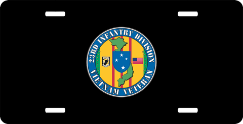 Custom 23rd Infantry Division Vietnam Veteran License Plate