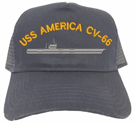 Custom Embroidered Navy Mesh-Back Cap