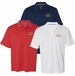 Custom Embroidered Navy Ship Moisture Wicking Polo Shirt