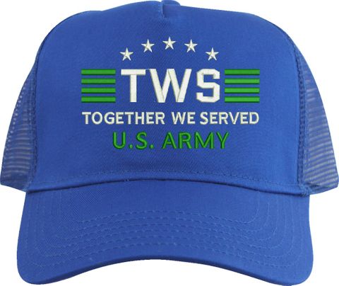 Custom Embroidered Together We Served U.S. Army Mesh Back Cap