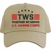 Custom Embroidered Together We Served U.S. Marine Corps Mesh Back Cap