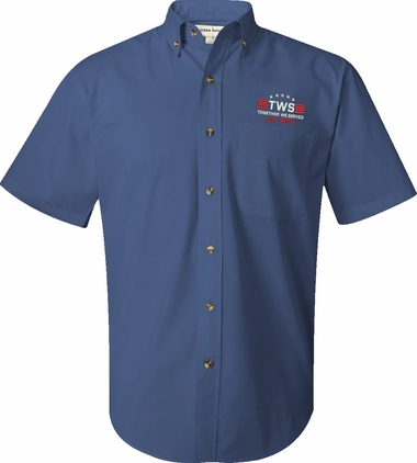 Custom Embroidered Together We Served U.S. Navy Featherlite Button Down - CLOSEOUT SALE!