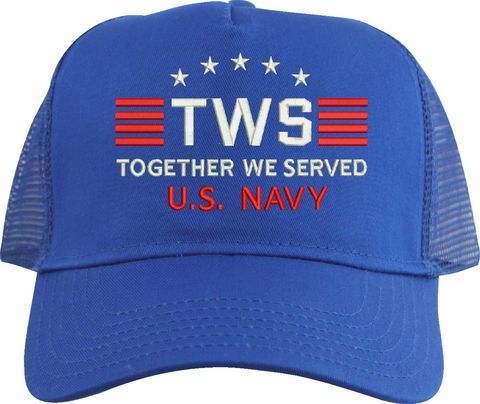Custom Embroidered Together We Served U.S. Navy Mesh Back Cap