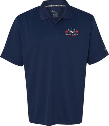 Custom Embroidered Together We Served U.S. Navy Moisture Wicking Polo