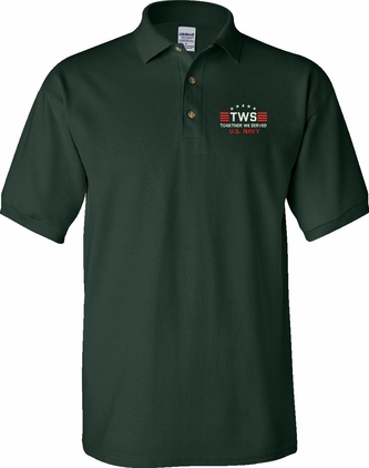 Custom Embroidered Together We Served U.S. Navy Polo