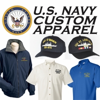 Custom Embroidered U.S. Navy Caps, Shirts, and Jackets Thumbnail Illustration