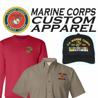 Custom Embroidered USMC Caps, Shirts and Jackets Thumbnail Illustration