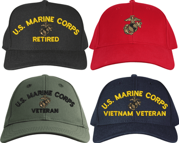 Custom Embroidered U.S. Marine Corps Ball Caps