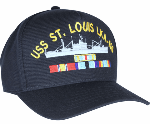 Custom Navy Ship Cap with Service Ribbons