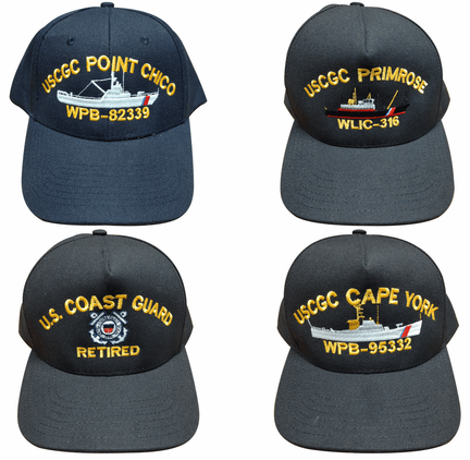 Custom Embroidered U.S. Coast Guard Ball Caps