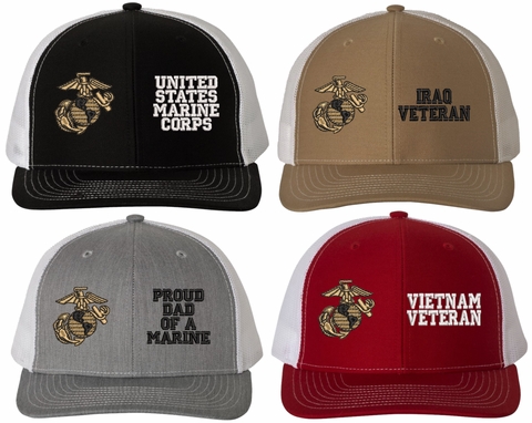 Custom Marine Corps Split Cap (Made in America)