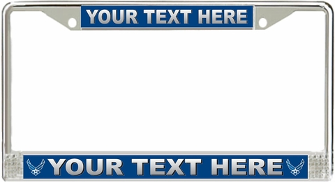 Custom U.S. Air Force License Plate Frame