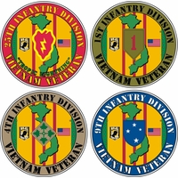 Custom U.S. Army Division Vietnam Decals Thumbnail Illustration
