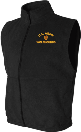 Custom U.S. Army Full Zip Fleece Vest