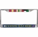 Custom U.S. Navy Desert Storm Ribbon Frame 3-Ribbon Stack License Plate Frame