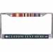 Custom U.S. Navy Iraq Ribbon Frame 3-Ribbon Stack License Plate Frame