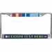 Custom U.S. Navy Korea Ribbon Frame 3-Ribbon Stack License Plate Frame