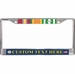 Custom U.S. Navy Vietnam Ribbon Frame 3-Ribbon Stack License Plate Frame