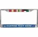 Custom USAF Desert Storm Ribbon Frame 3-Ribbon Stack License Plate Frame